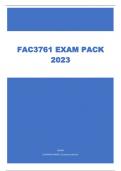 FAC3761 EXAM PACK 2023.