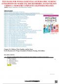 TEST BANK FOR WONGS ESSENTIAL OF PEDIATRIC NURSING 11TH EDITION BY MARILYN J. HOCKENBERRY, DAVID WILSON CHERYL C RODGERS COMPLETE CHAPTERS(UPDATED)