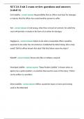 SCCJA Unit 2 exam review questions and answers &lpar;rated A&rpar;