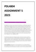 PDL4804 ASSIGNMENT  5 2023