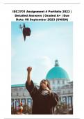 ISC3701 Assignment 4 Portfolio 2023 &vert; Detailed Answers &vert; Graded A&plus; &vert; Due Date&colon; 08 September 2023 &lpar;UNISA&rpar;