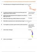 massage therapy mcq exam questions and answers A Level Based