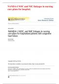 NANDA-I NOC and NIC linkages in nursing care plans for hospital&period;
