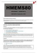 HMEMS80 Assignment 1 Semester 2 - (Due: 4 September 2023)