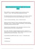 RECA Residential Unit 8&colon; Q&A All Correct 2023