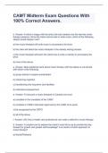 CAMT Midterm Exam Questions With 100&percnt; Correct Answers&period;