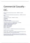 Commercial Casualty II  &ndash; CISR CORRECTLY  ANSWERED  2023&sol;&sol;2024