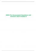 D003 Pre-Assessment Questions and Answers 2023 Graded A