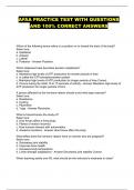 AFAA BUNDLED EXAMS WITH VERIFIED SOLUTIONS GRADED A&plus;