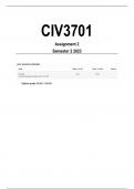 CIV3701 Assignment 2 Semester 2 2023