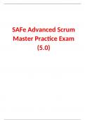 SAFe Advanced Scrum Master Practice Exam (5.0)