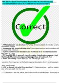 NIH Stroke Scale Certification Exam with All Questions and  Answers Updated 2023-2024&sol; NIH Stroke Scale Answers