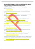 HESI HEALTH ASSESSMENT NURSING RN V1 2023-2024 WITH 200 REAL  EXAM QUESTIONS AND CORRECT ANSWERS&lpar;VERIFIED  ANSWERS&rpar;&vert;AGRADE