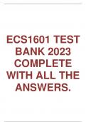 ECS1601 TEST BANK 2023 COMPLETE WITH ALL THE ANSWERS.