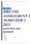 MRL3702 ASSIGNMENT 2 SEMESTER 2 2023