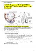 NURS 534 Respiratory EXAM QUESTIONS 2023-2024 ACCURATE GRADED A+ (CLEAR DIAGRAM)