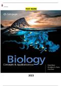 Biology: Concepts and Applications 10th Edition by Cecie Starr, Christine Evers & Lisa Starr - Complete, Elaborated and  Latest ALL Chapters(1-21) Included |898| Pages - Questions & Answers- Test bank