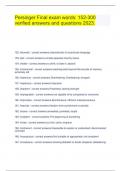 Persinger Final exam words&colon; 152-300 verified answers and questions 2023&period;
