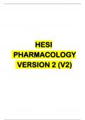 HESI PHARMACOLOGY VERSION 2 (V2)