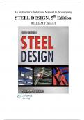 An Instructor’s Solutions Manual to Accompany STEEL DESIGN, 5th Edition WILLIAM T. SEGUI 