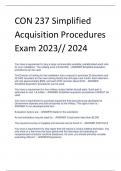 CON 237 Simplified  Acquisition Procedures  Exam 2023&sol;&sol; 2024