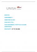 ENG3705 ASSIGNMENT 01 2023 SEMESTER 02 - UNISA - ALL QUESTIONS ANSWERED PASS WITH 75%+