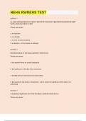 NEHA RS REHS TEST&vert;2023&sol;24 UPDATE&vert;GRADED A&plus;