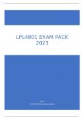 LPL4801 EXAM PACK 2023.