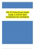 NR 222 Final Exam Study Guide: NR 222 Final Exam: Latest Updated A+ Plus Solution