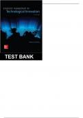 Strategic Management of Technological Innovation 5th Edition By Schilling - Test Bank