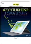 Accounting Principles, 9th Edition Volume II by Jerry J. Weygandt, Donald E. Kieso, Paul D. Kimmel, Barbara Trenholm, Anthony C. Warren & Lori Novak  - Complete, Elaborated and Latest(Test Bank) ALL Chapters included updated for 2023