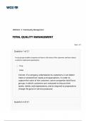 BUSINESS C720 Total Quality Management Quiz