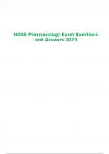 HOSA Pharmacology Exam Questions and Answers 2023