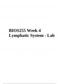 BIOS255 Week 4 Lymphatic System - Lab