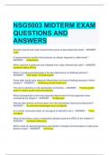 NSG5003 MIDTERM EXAM QUESTIONS AND ANSWERS 