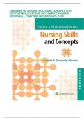 FUNDAMENTAL NURSING SKILLS AND CONCEPTS 12TH EDITION TIMBY QUESTIONS AND CORRECT ANSWERS 2023-2024|ALL CHAPTERS INCLUDED|100% PASS 