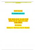 FULL TEST BANK For McCance & Huether’S Pathophysiology 9th Edition, THE BIOLOGICAL BASIS FOR DISEASE IN ADULTS AND CHILDREN, BY JULIA L. ROGERS ;Fully Completed, 2023-2024, ISBN-13: 9780323789882, CHAPTER 1-49, NEWEST VERSION