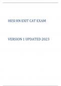 HESI RN EXIT CAT  EXAM  V1  2023&sol;2024 GRADED A&plus;