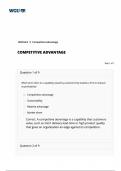 BUSINESS C720 Competitive Advantage Quiz