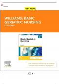 Basic Geriatric Nursing 8th Edition by Patricia A. Williams  - Complete, Elaborated and  Latest ALL Chapters(1-21) Included |350| Pages - Questions & Answers- Test bank