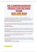 PN COMPREHENSIVE PREDICTOR RETAKE EXAM 2023 with NGN