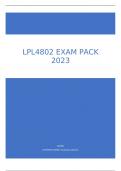 LPL4802 EXAM PACK 2023.