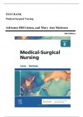 Test Bank - Medical-Surgical Nursing, 4th, 6th, 7th and 8th Edition by Linton | All Chapters