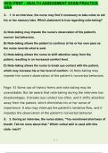 HESI HEALTH ASSESSMENT EXAM BUNDLE BEST STUDY QUESTIONS AND ANSWERS DOWNLOAD TO SCORE A&plus;