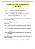 MOD 3 EXAM&sol;101 QUESTIONS AND ANSWERS
