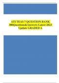 ATI TEAS 7 QUESTION BANK 300Questions&Answers-Latest 2023 Update
