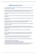 HESI Practice Test 1 Questions and Answers Reupdated