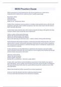 HESI Practice Exam Latest version 2023