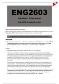 ENG2603 Assignment 3 Year Module - Due: 5 September 2023