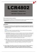 LCR4802 Assignment 1 Semester 2 - (Due: 5 September 2023)